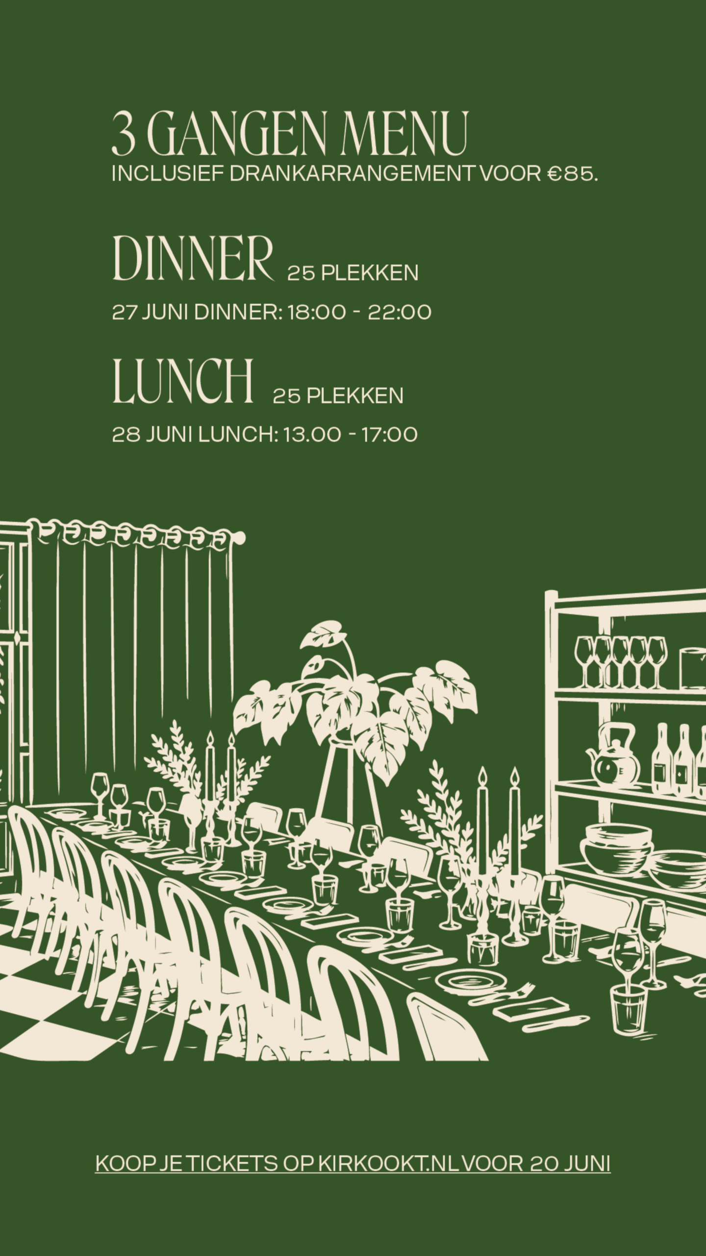 dinnerparty kookboek pop up