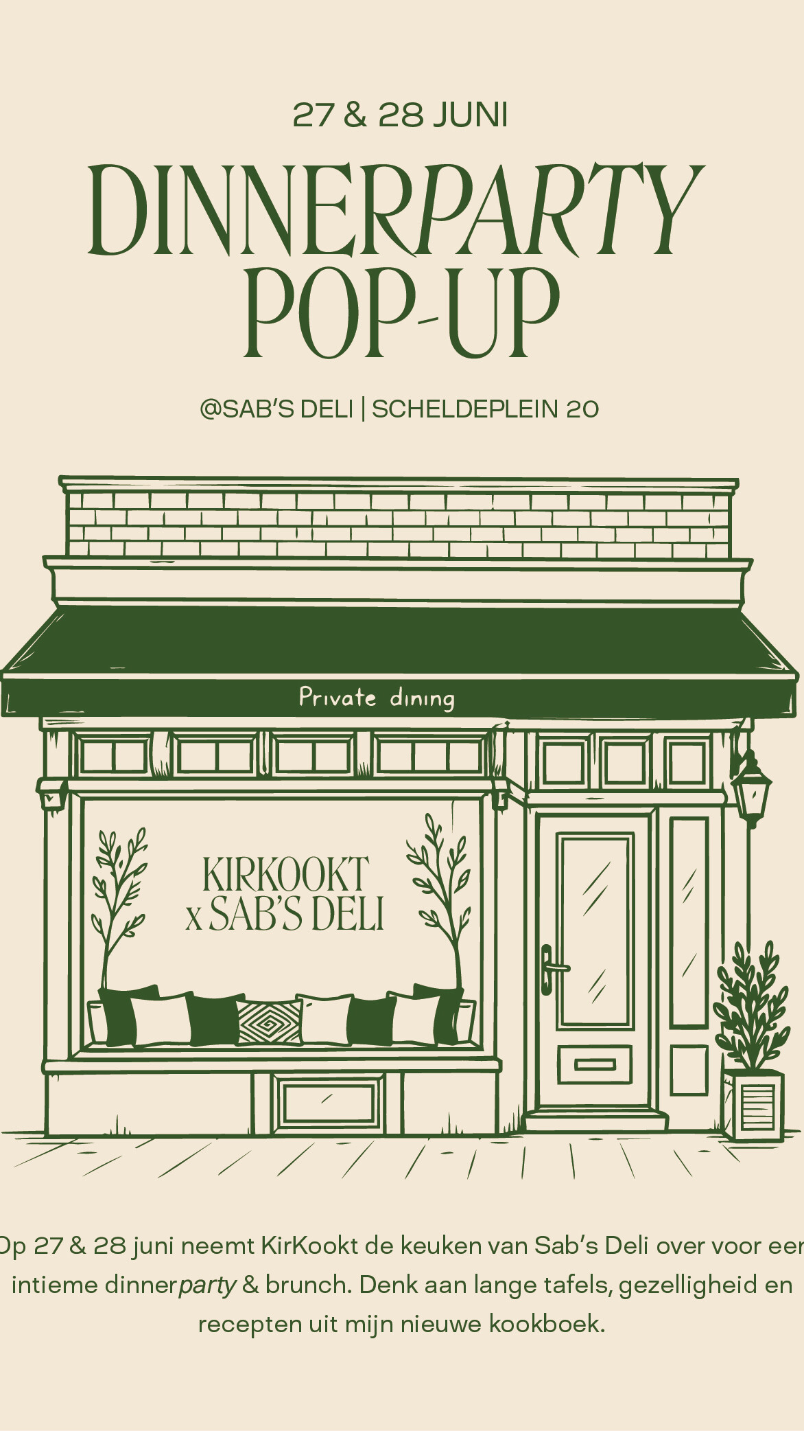 Dinnerparty pop-up